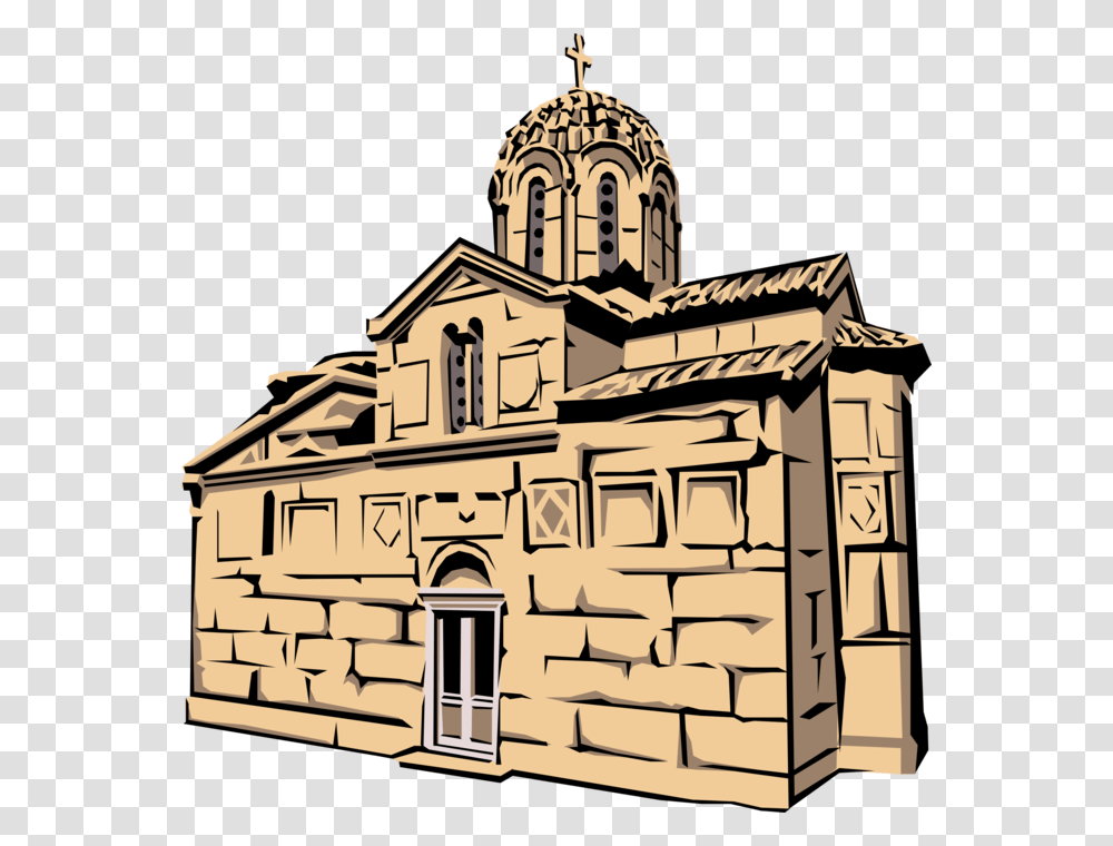 Vector Illustration Of Greek Christian Orthodox Church Greek Church, Building, Housing, Architecture, Spire Transparent Png
