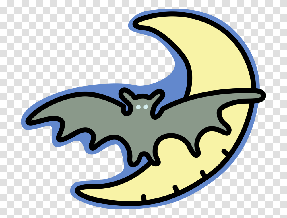 Vector Illustration Of Halloween Bat Flying In Moonlight, Antelope, Wildlife, Mammal Transparent Png