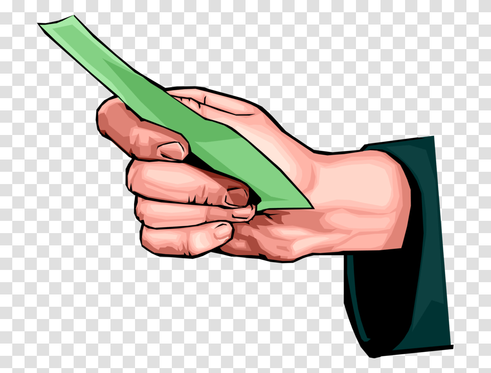 Vector Illustration Of Hand Holding Cash Currency Money Hand Giving Money, Wrist, Weapon, Weaponry Transparent Png