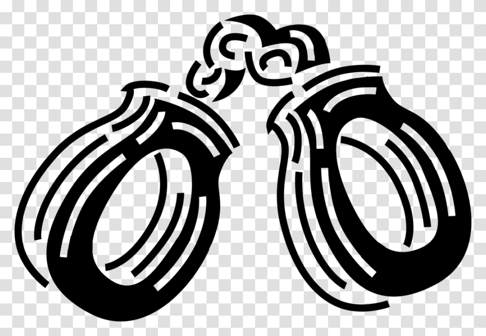 Vector Illustration Of Handcuffs Physical Restraint Illustration, Gray, World Of Warcraft Transparent Png