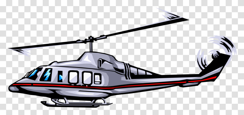 Vector Illustration Of Helicopter Rotorcraft Applies Helicopter Rotor, Aircraft, Vehicle, Transportation, Airplane Transparent Png