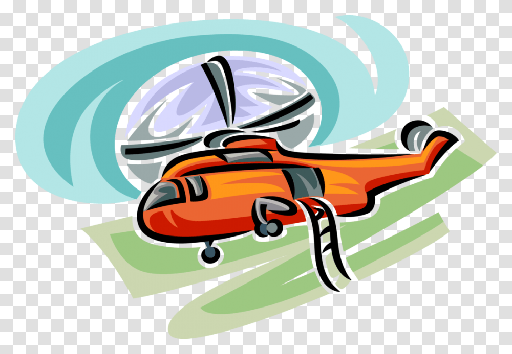 Vector Illustration Of Helicopter Rotorcraft Applies Helicopter Rotor, Wasp, Bee, Insect, Invertebrate Transparent Png