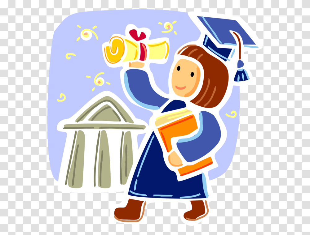 Vector Illustration Of High School College And University Accomplishment Clipart, Label, Washing, Sticker Transparent Png