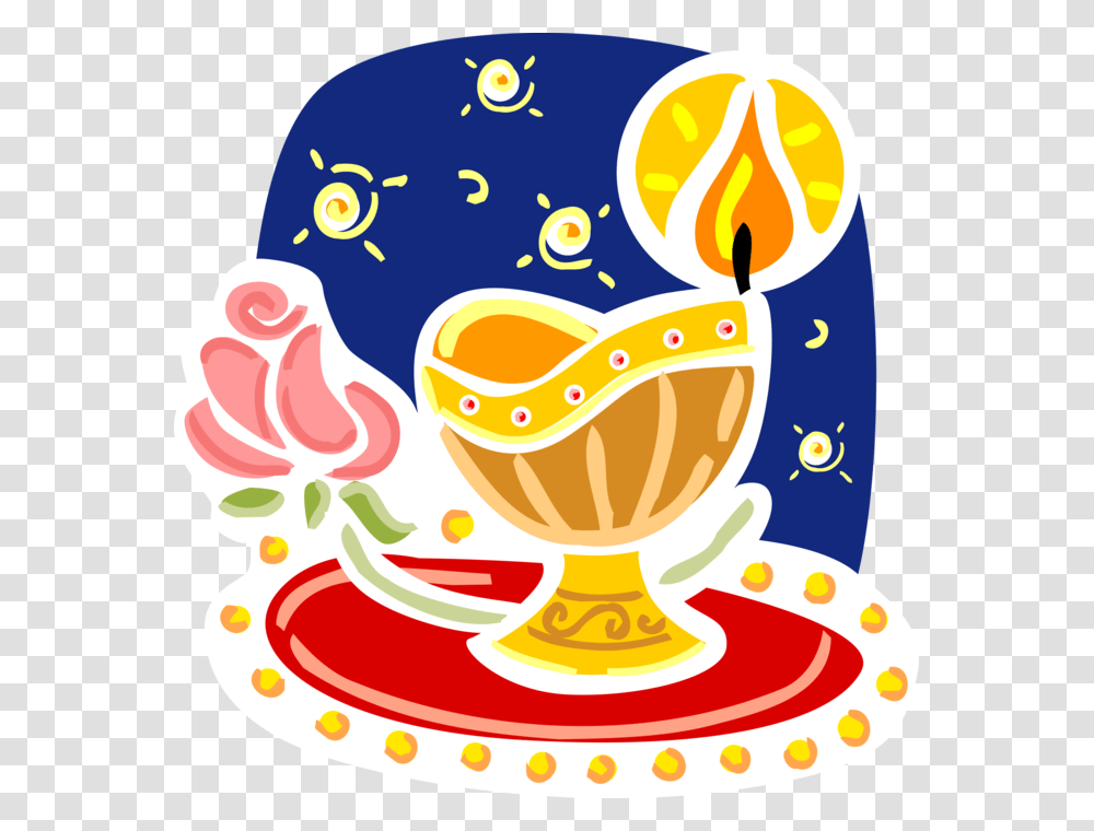 Vector Illustration Of Hindu Diwali Festival Of Lights, Hat, Apparel, Food Transparent Png