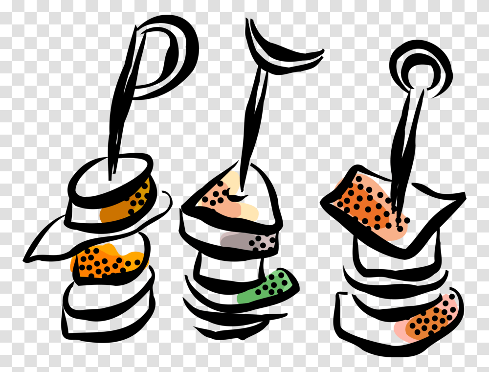 Vector Illustration Of Hors D Oeuvres Canap Starter Hors D Oeuvres Clipart Transparent Png