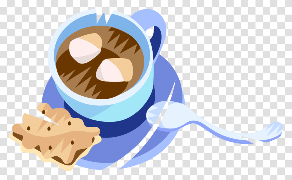 Vector Illustration Of Hot Chocolate Cocoa Hot Drink, Outdoors, Nature, Dessert, Food Transparent Png