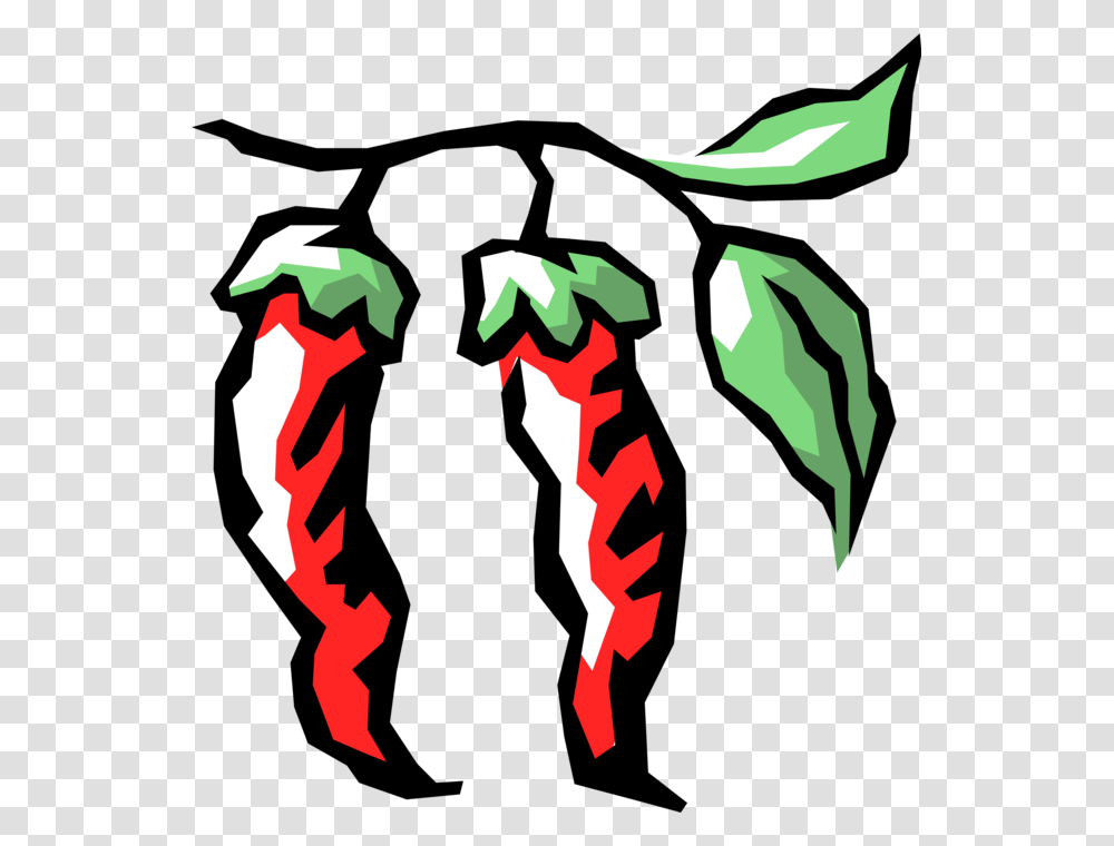 Vector Illustration Of Hot Red Peppers, Poster, Hand, Plant Transparent Png