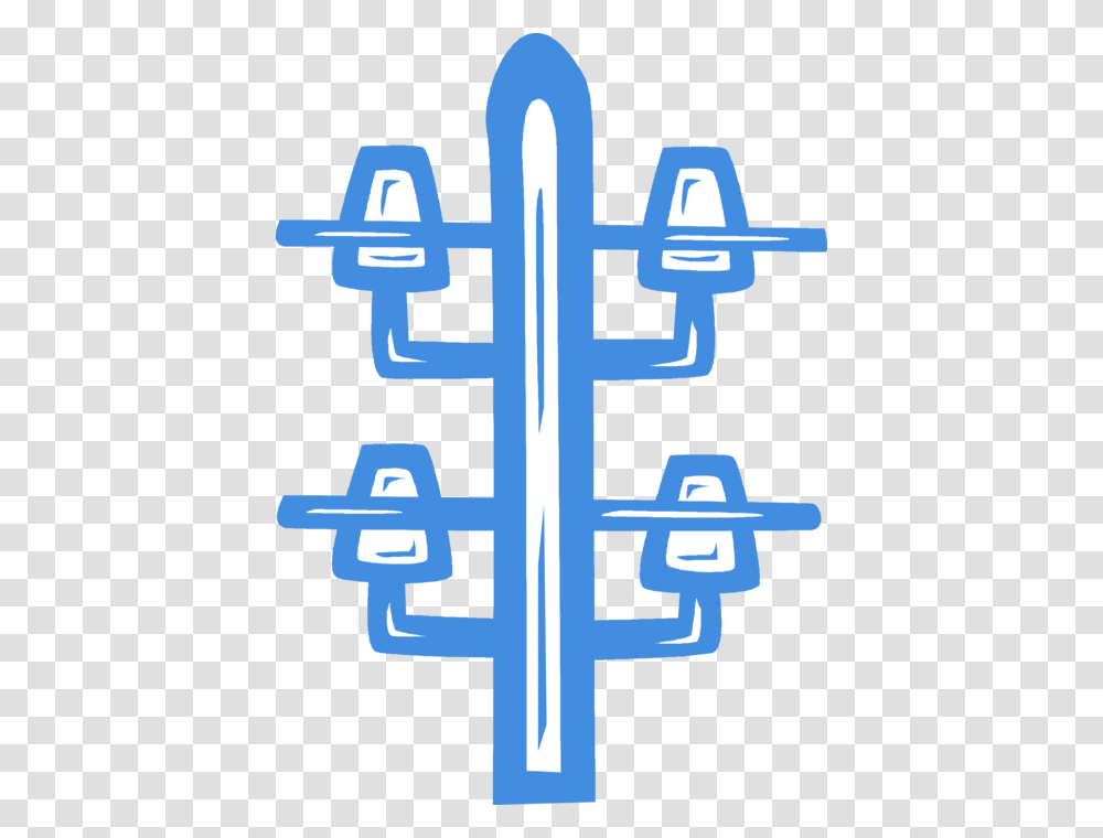 Vector Illustration Of Hydro Lines And Transmission Graphics, Cross, Hook, Coat Rack Transparent Png