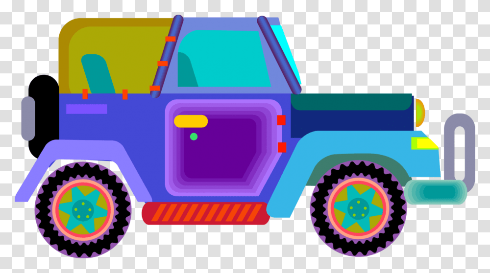 Vector Illustration Of Jeep Sports Utility Off Road Startropics, Transportation, Vehicle, Buggy, Fire Truck Transparent Png