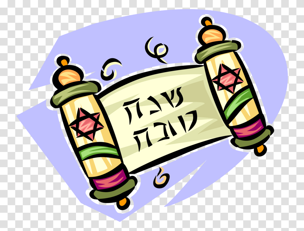 Vector Illustration Of Jewish Pentateuch Hebrew Torah Pentateuch Clipart, Architecture, Building, Emblem Transparent Png