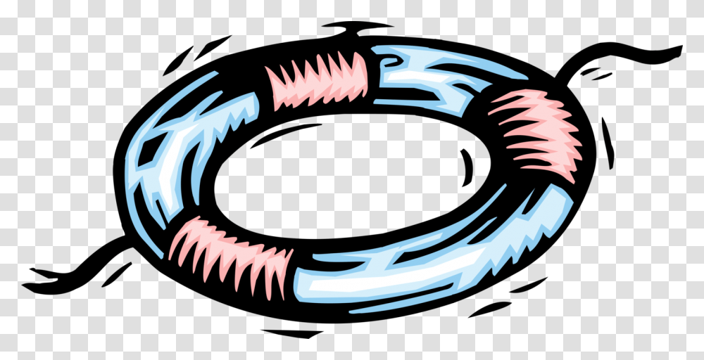 Vector Illustration Of Lifebuoy Ring Lifesaver Life, Accessories, Accessory, Jewelry, Bracelet Transparent Png