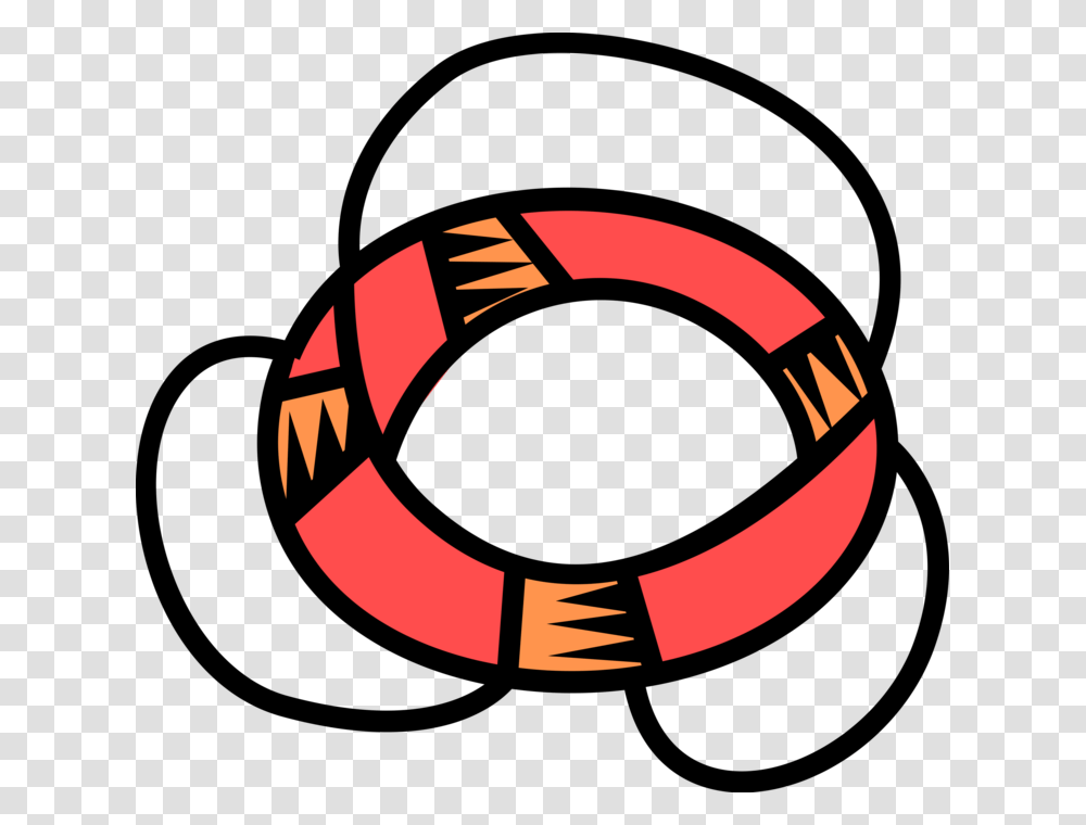 Vector Illustration Of Lifebuoy Ring Lifesaver Life Circle, Life Buoy Transparent Png