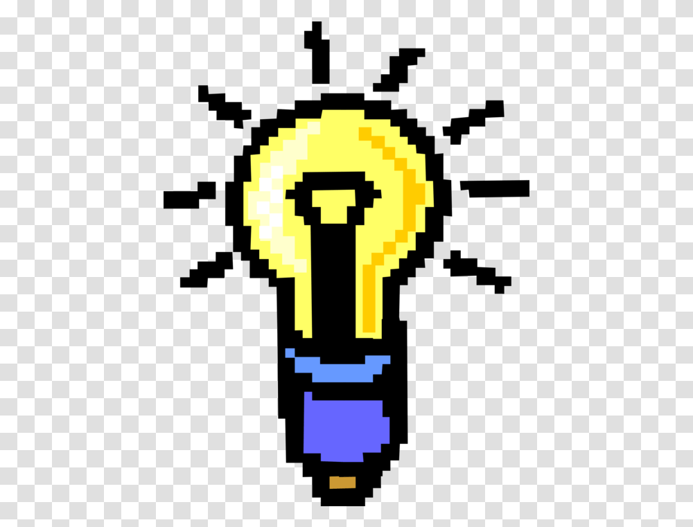 Vector Illustration Of Light Bulb Good Idea Symbol Bulb Language, Lighting, Cross, Logo, Building Transparent Png