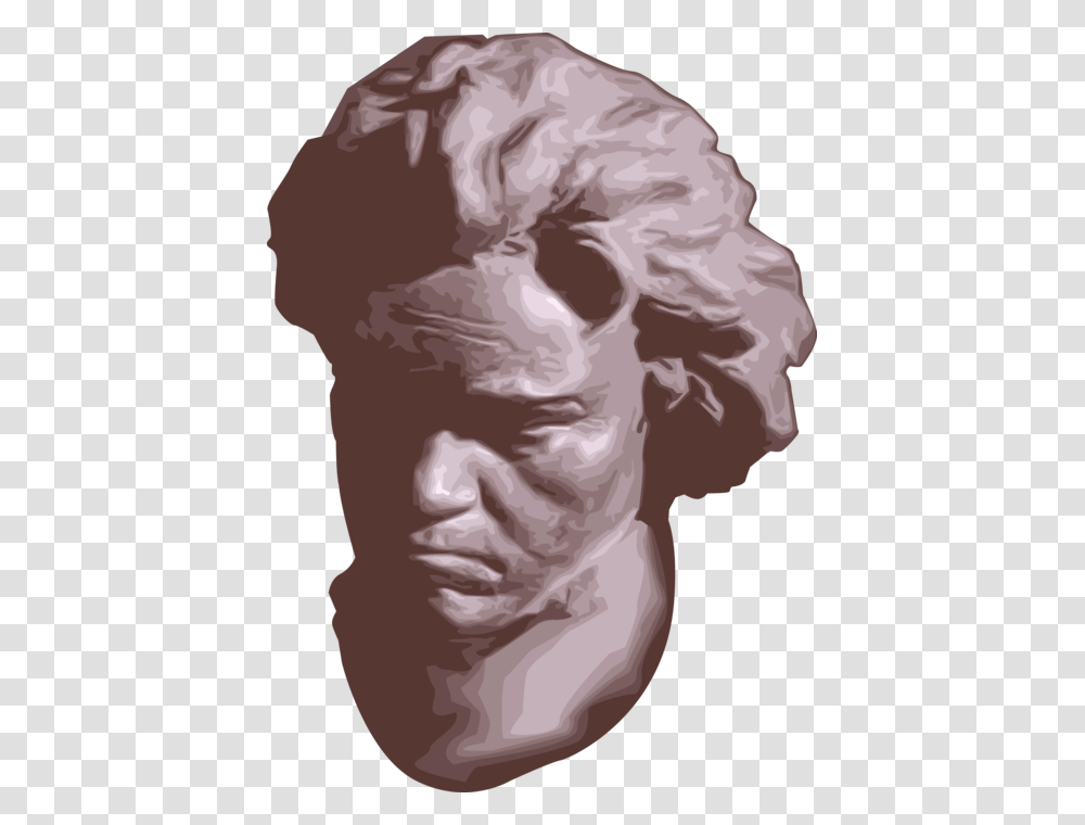 Vector Illustration Of Ludwig Van Beethoven Influential Ludwig Van Beethoven, Head, Face, Portrait, Photography Transparent Png