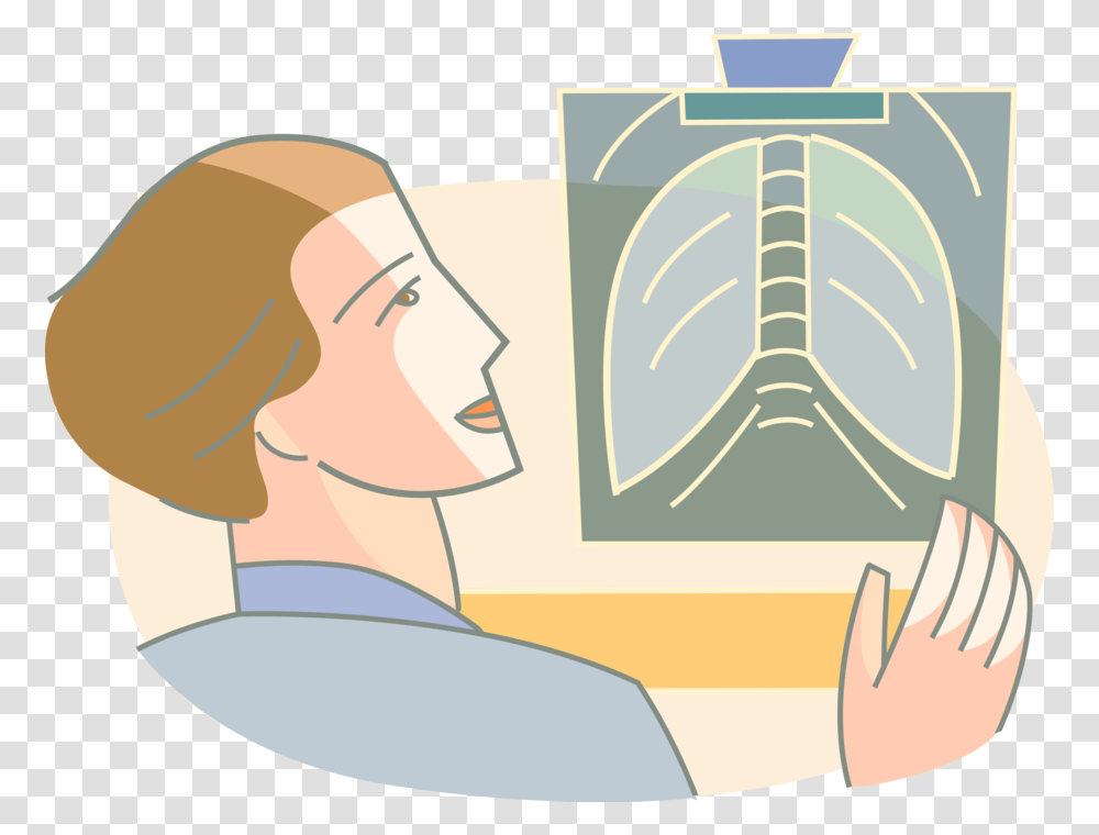 Vector Illustration Of Medical Doctor Physician Examines Illustration, Baseball Cap, Drawing, Face Transparent Png