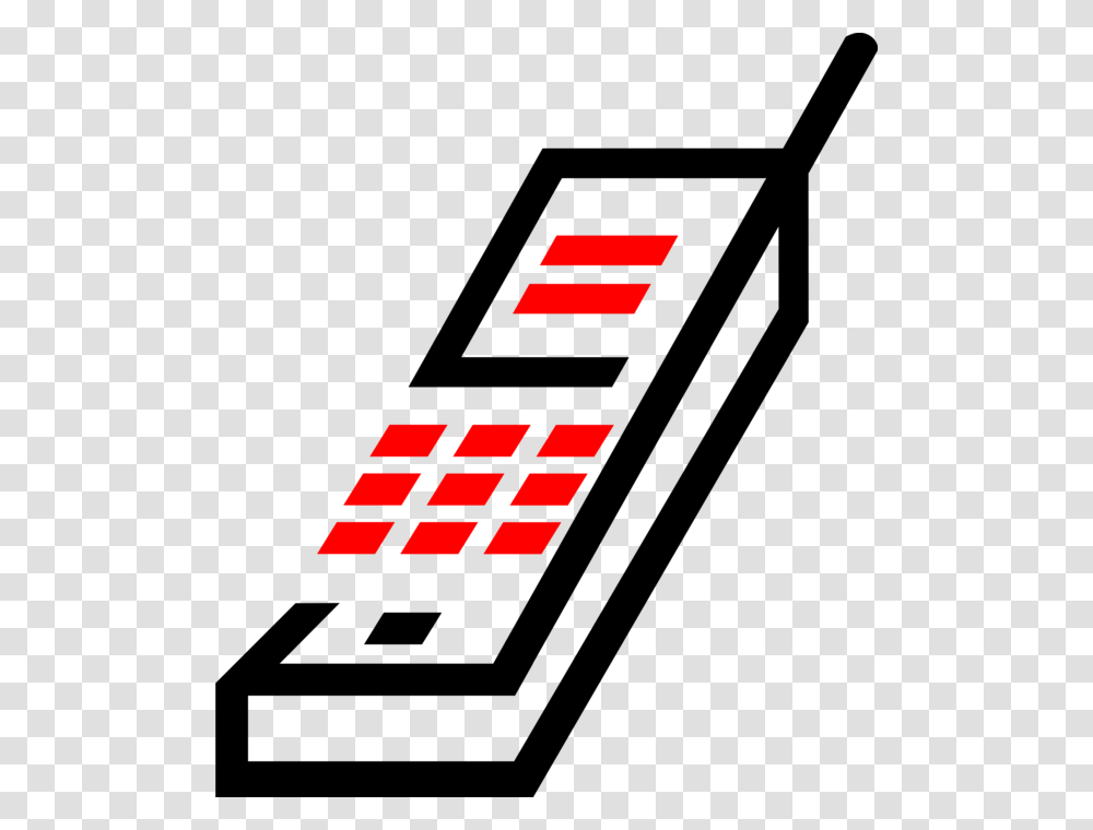 Vector Illustration Of Mobile Smartphone Phone Telephone, Clock, Scoreboard, Digital Clock Transparent Png