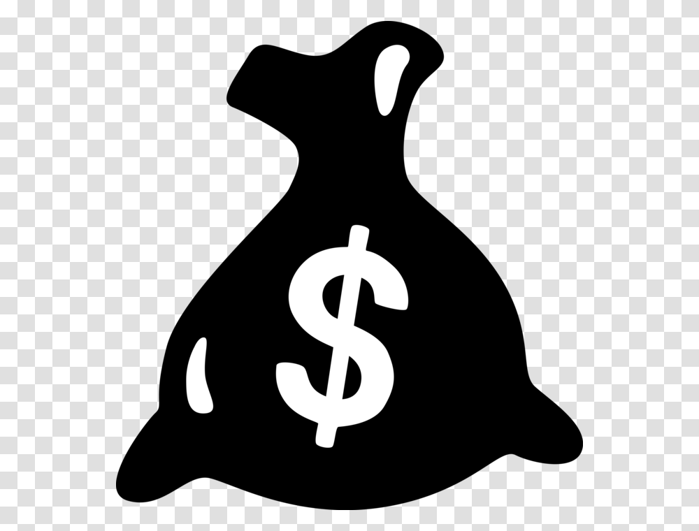 Vector Illustration Of Money Bag Moneybag Or Sack, Alphabet, Stencil, Ampersand Transparent Png