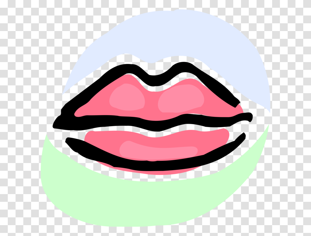 Vector Illustration Of Mouth Lips Mouth Clipart Transparent Png