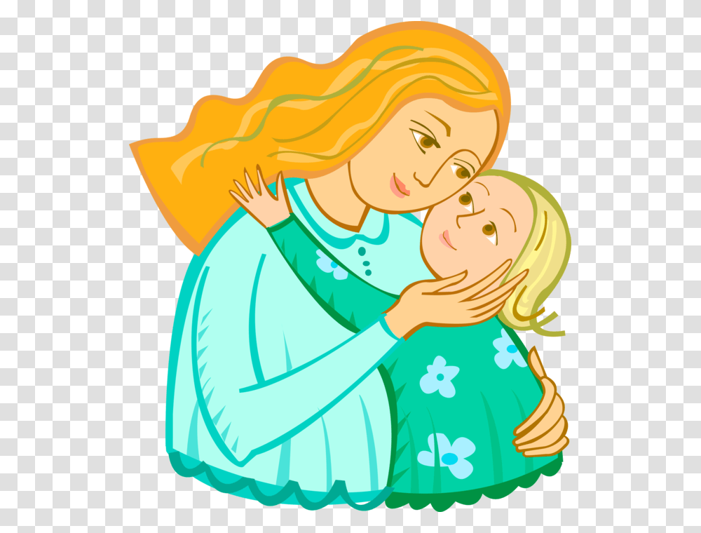 Vector Illustration Of Nurturing Parent Mother With Indian Mother And Baby Cartoon, Hug, Female, Prayer Transparent Png