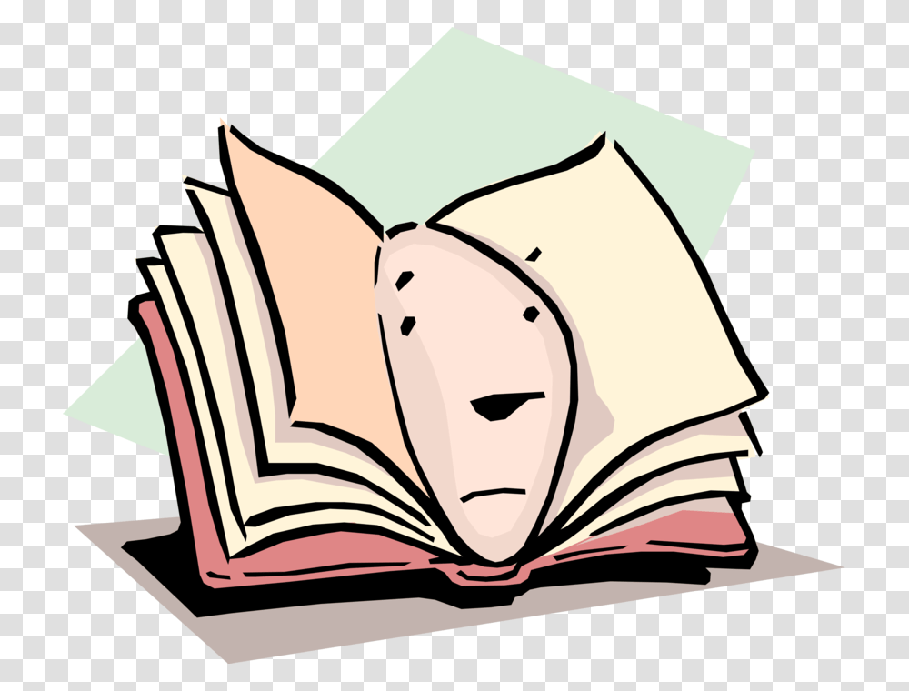 Vector Illustration Of Open Book Idiom Available For, Paper Transparent Png