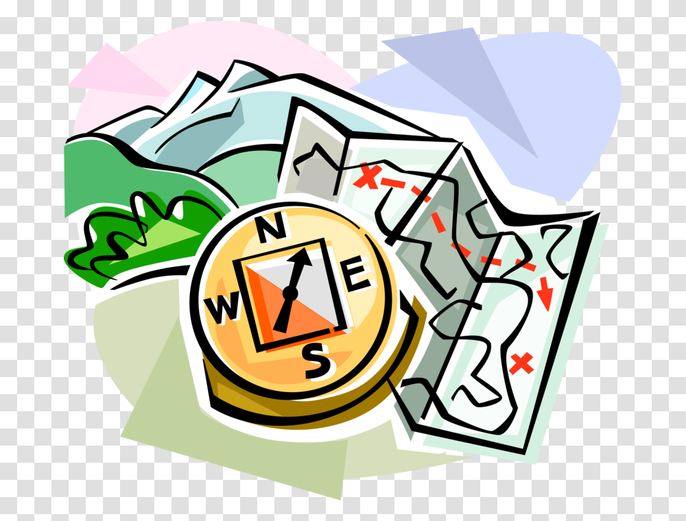 Vector Illustration Of Orienteering Sport Requires Orienteering Clipart, Recycling Symbol, Dynamite, Green Transparent Png