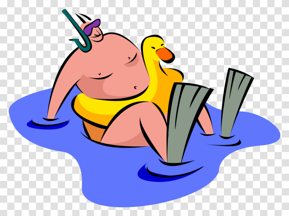 Vector Illustration Of Overweight Obese Fat Man At Fat Guy On Beach, Bathroom, Indoors, Toilet, Outdoors Transparent Png