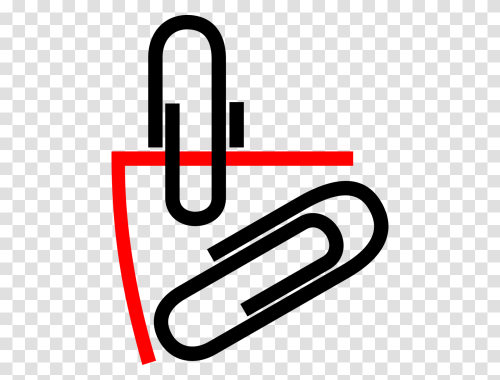 Vector Illustration Of Paper Clip Or Paperclip Office, Alcohol, Beverage, Drink, Red Wine Transparent Png