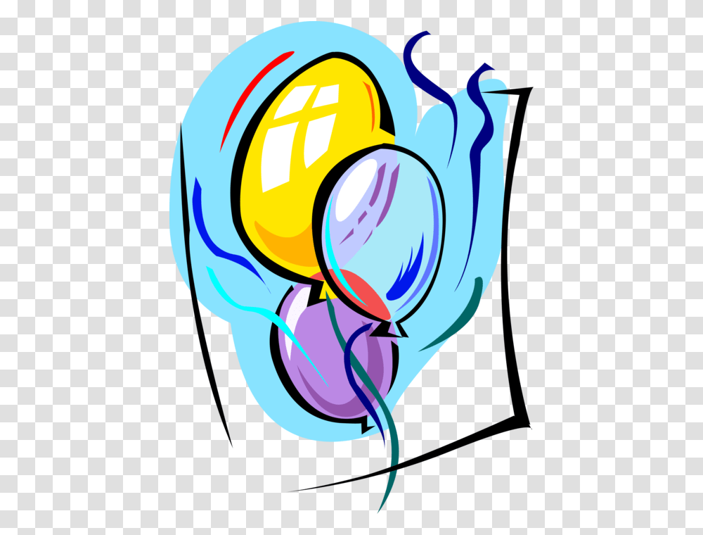 Vector Illustration Of Party Balloons Help Partygoers, Heart Transparent Png