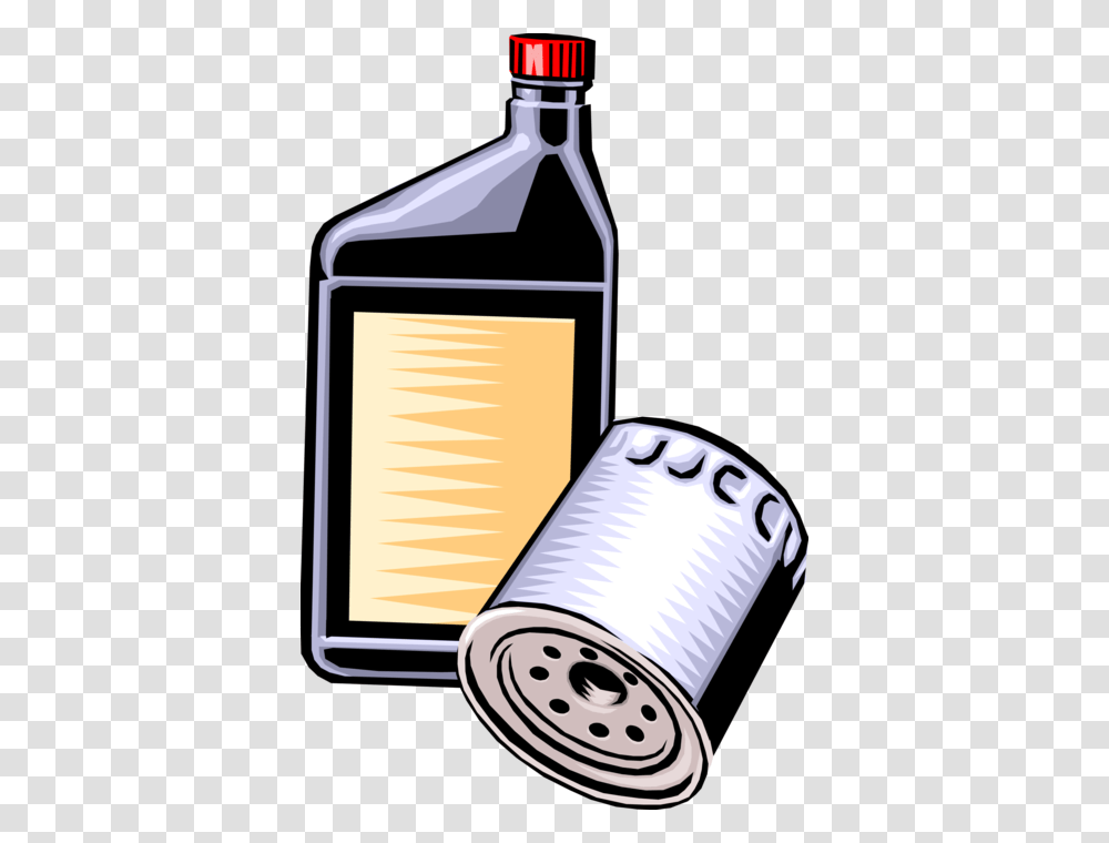 Vector Illustration Of Petroleum Engine Oil With Automobile Engine Oil Filter Vector, Tin, Cosmetics, Bottle, Can Transparent Png