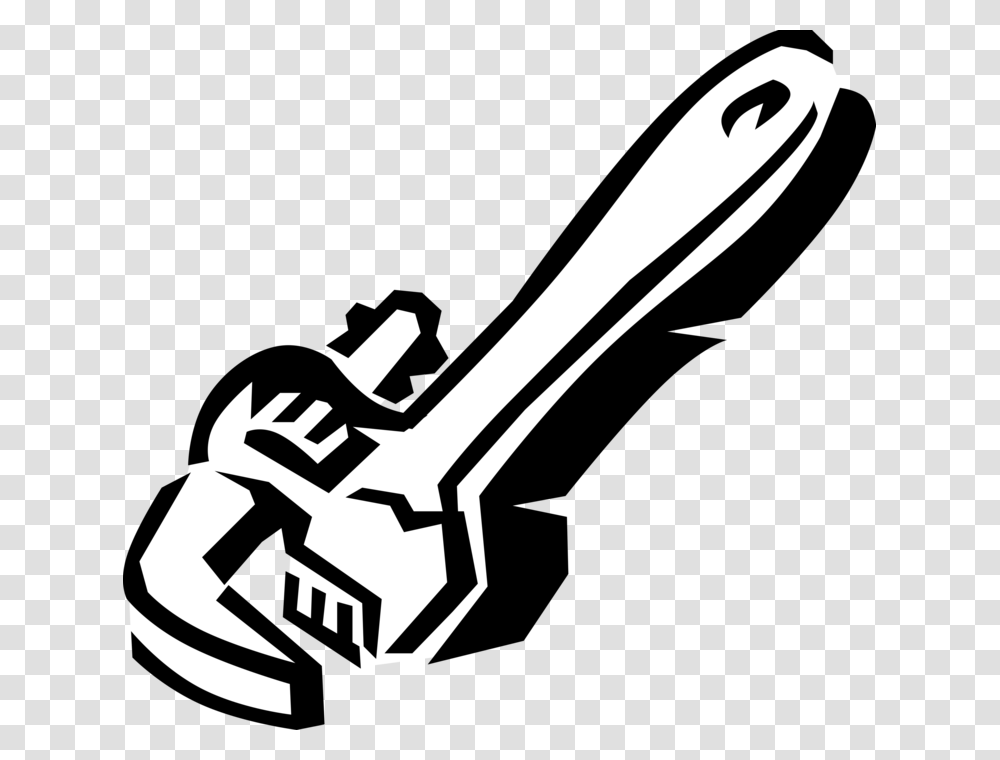 Vector Illustration Of Pipe Wrench Or Stillson Wrench Pipe Wrench, Baseball Bat, Team Sport, Sports, Softball Transparent Png