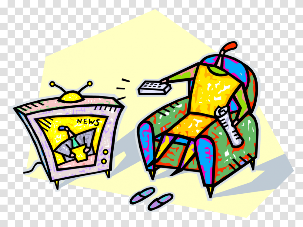 Vector Illustration Of Relaxing In Chair With Newspaper, Dynamite, Bomb, Weapon, Weaponry Transparent Png