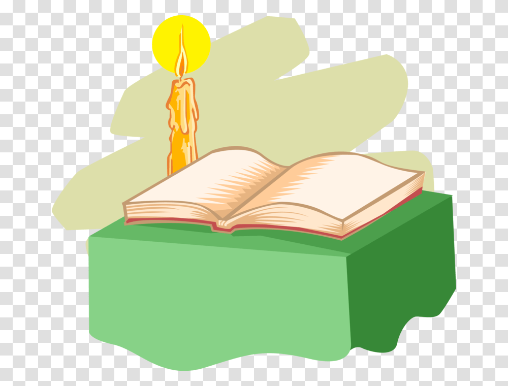 Vector Illustration Of Religious Good Book Holy Bible Vector Bible With Candle Clipart, Tent, Novel, Reading Transparent Png