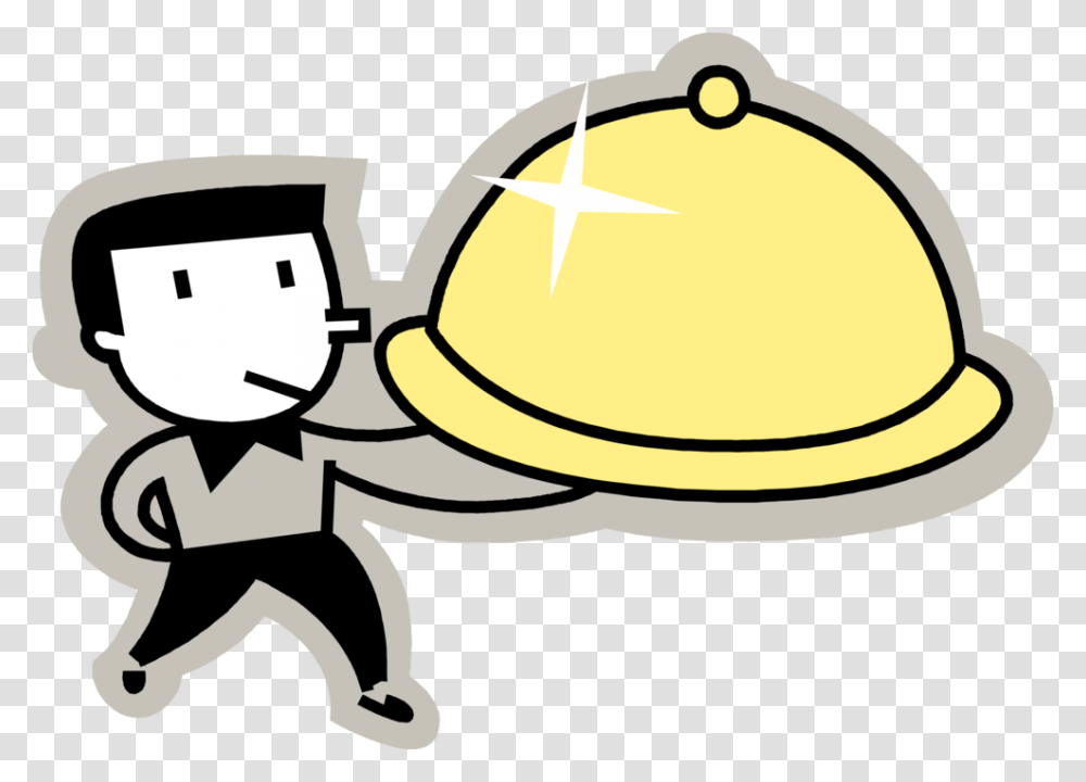Vector Illustration Of Restaurant Matre D Htel Waiter, Hat, Hardhat, Helmet Transparent Png