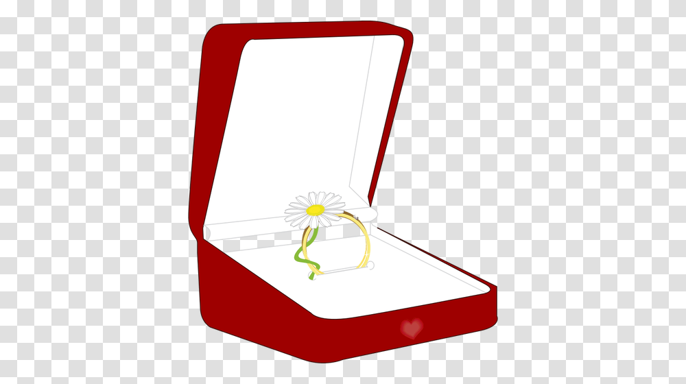 Vector Illustration Of Ring Box, Laptop, Pc, Computer Transparent Png