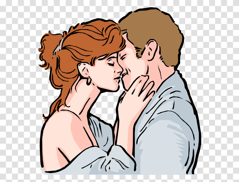 Vector Illustration Of Romantic Couple Embrace And Want To Hump You, Hug, Person, Human, Make Out Transparent Png