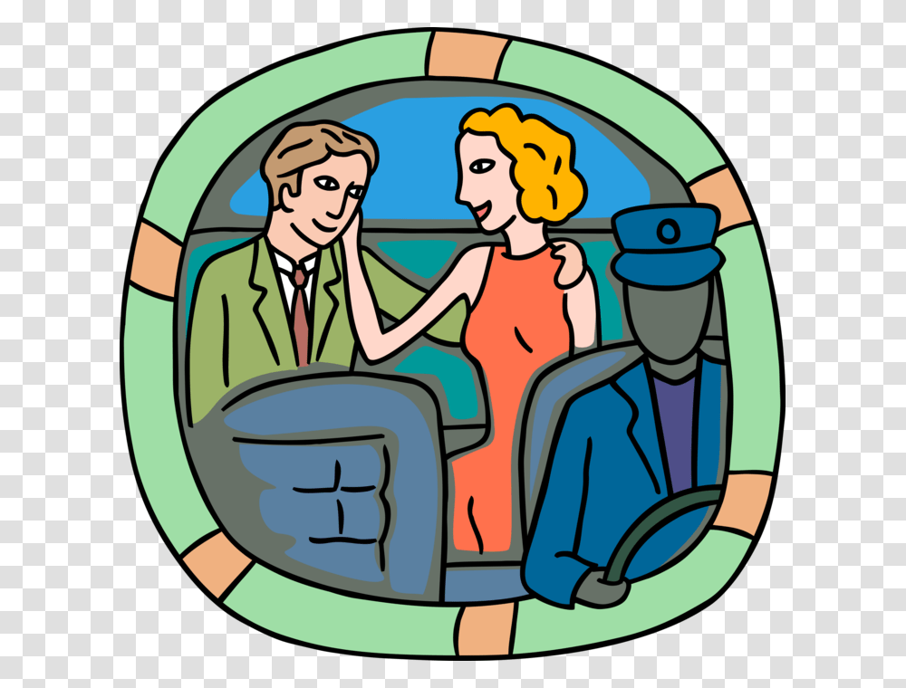Vector Illustration Of Romantic Couple Get Frisky In, Doodle, Drawing, Dating Transparent Png
