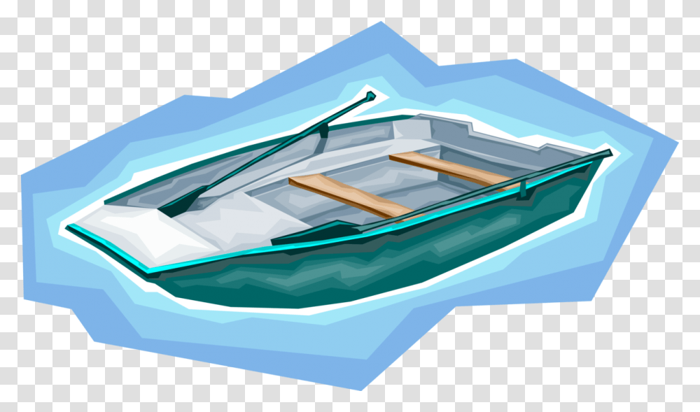 Vector Illustration Of Rowboat Or Row Boat Watercraft Dinghy, Vehicle, Transportation, Vessel, Yacht Transparent Png