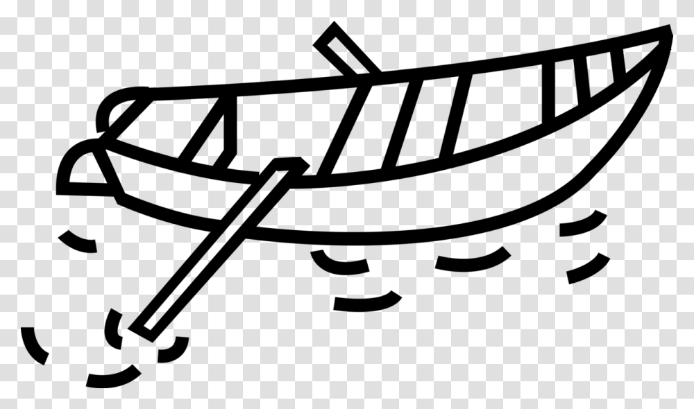 Vector Illustration Of Rowboat Or Row Boat Watercraft Nasreddin The Ferry Man, Gray, World Of Warcraft Transparent Png