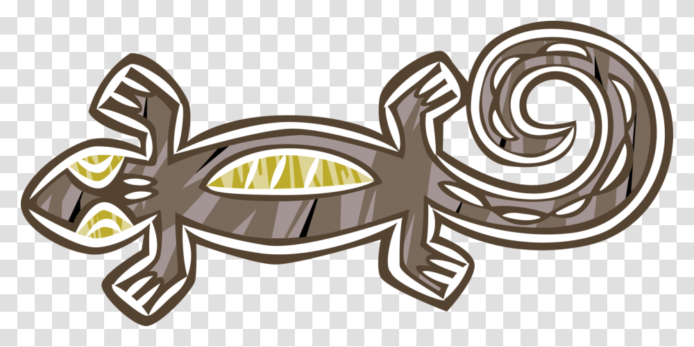 Vector Illustration Of Salamander Lizard Like Amphibian Illustration, Logo, Emblem Transparent Png