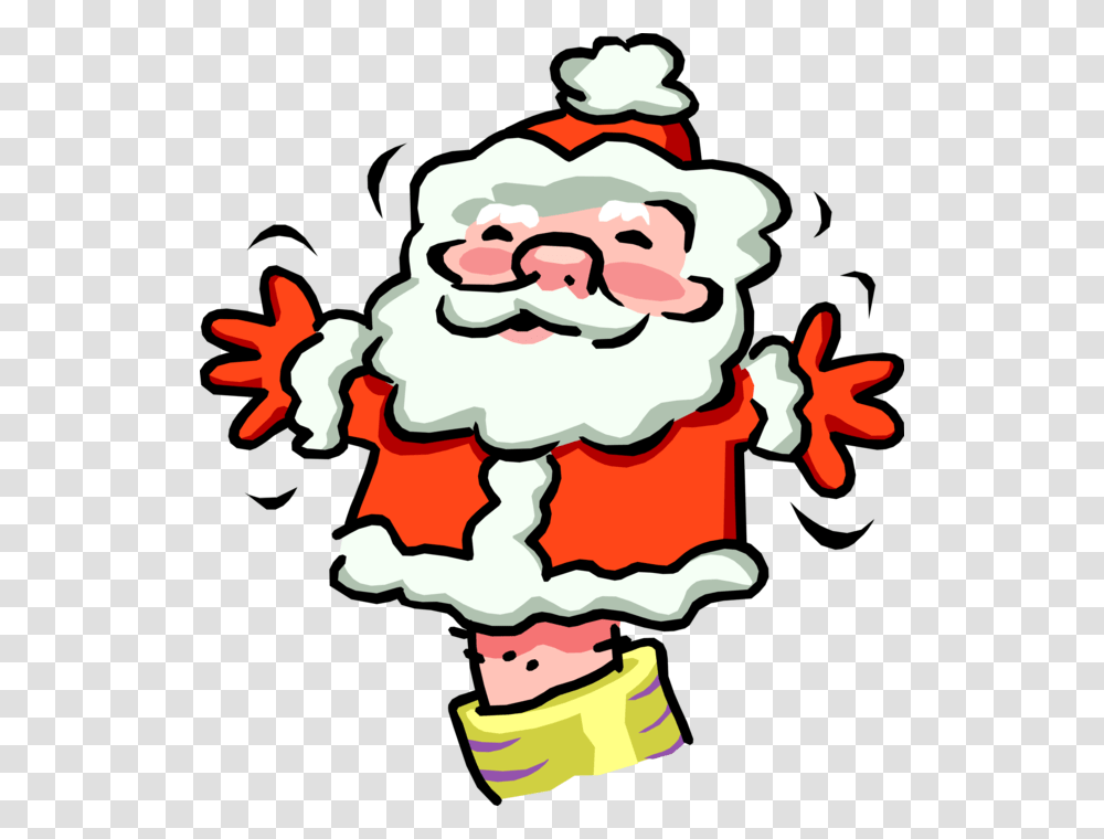 Vector Illustration Of Santa Claus Hand Puppet, Performer, Person, Human, Clown Transparent Png