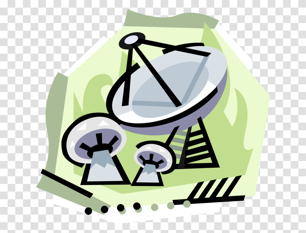 Vector Illustration Of Satellite Dish Parabolic Antenna, Gardening, Outdoors, Tool, Lawn Mower Transparent Png