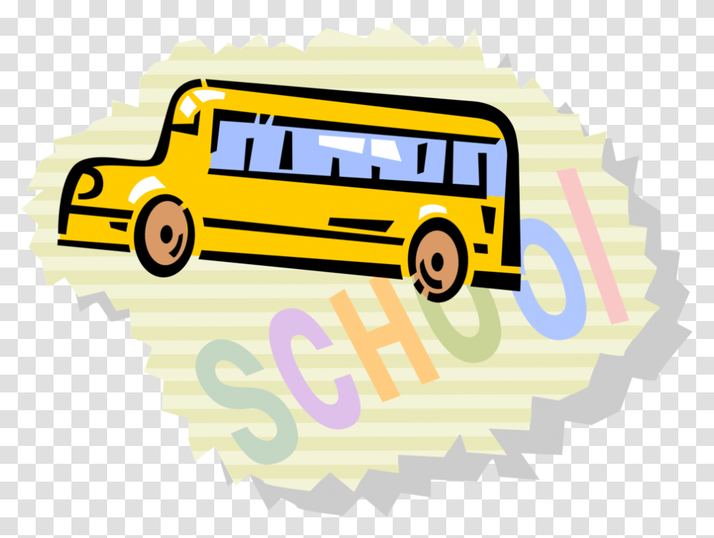Vector Illustration Of Schoolbus Or School Bus Used Tour Bus Service, Vehicle, Transportation, Car Transparent Png