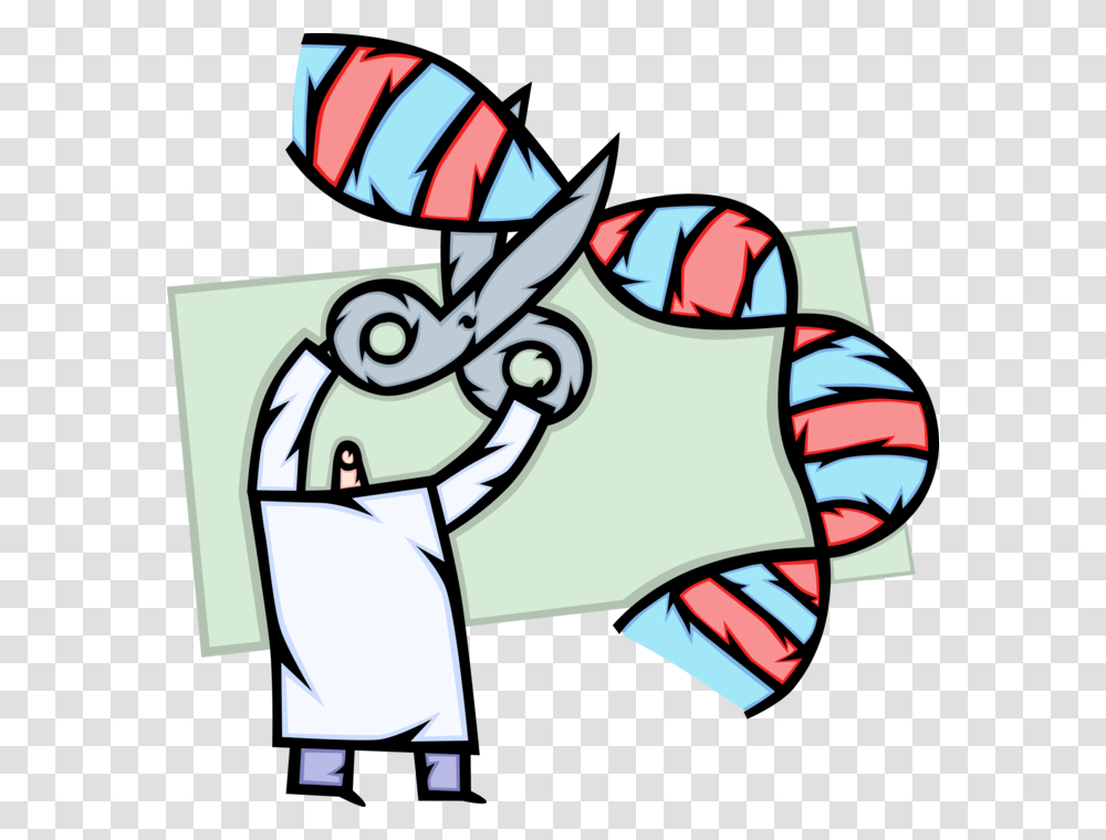 Vector Illustration Of Scientist Uses Genetic Engineering Dna Vector Graphic, Juggling, Doodle, Drawing Transparent Png