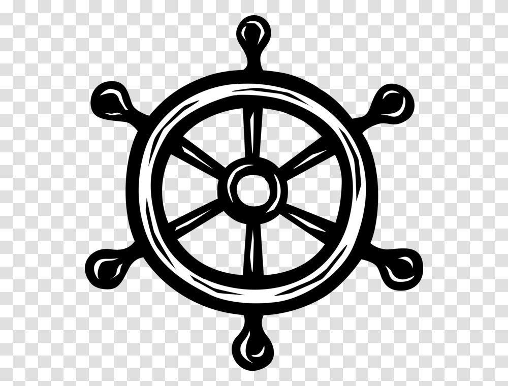 Vector Illustration Of Ship's Helm Wheel Or Boat S Boat Steering Wheel Gif, Clock Tower, Architecture, Building Transparent Png