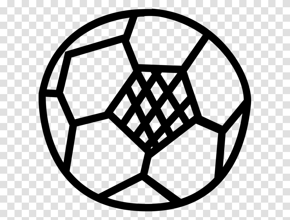 Vector Illustration Of Sport Of Soccer Football Game Football Minimalist, Gray Transparent Png