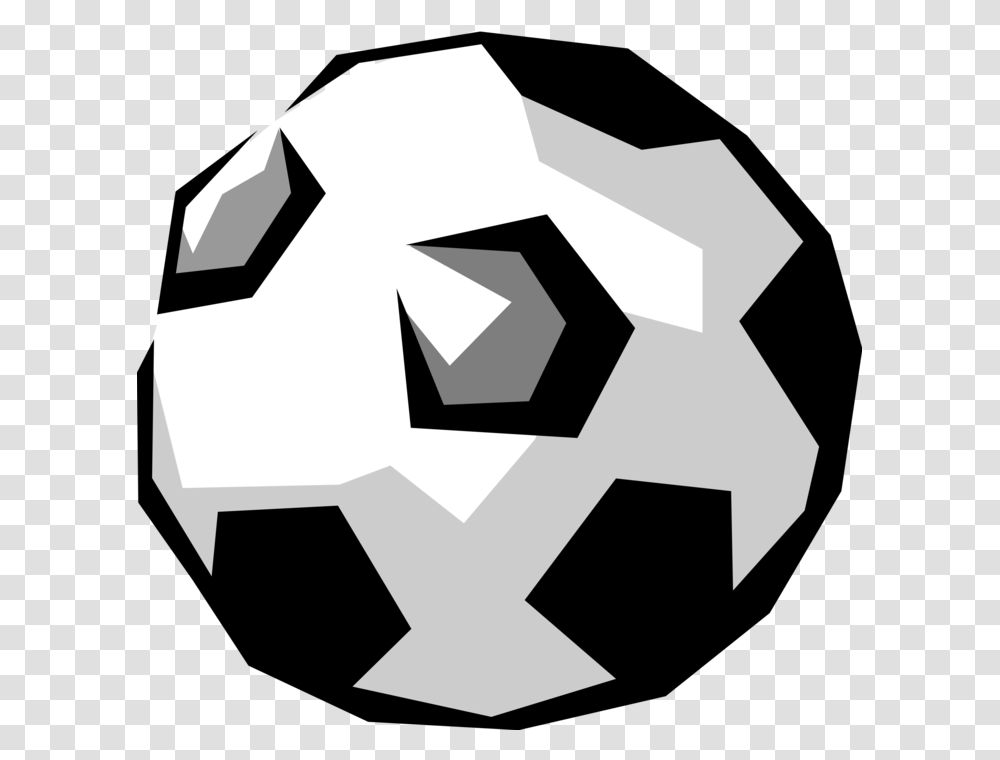Vector Illustration Of Sport Of Soccer Football Game Soccer, Crystal, Paper Transparent Png