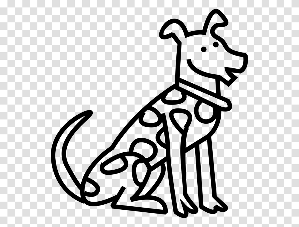 Vector Illustration Of Spotted Dalmatian Dog Line Art, Gray, World Of Warcraft Transparent Png