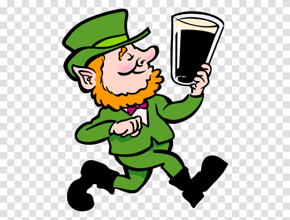 Vector Illustration Of St Patrick's Day Irish Leprechaun, Elf, Person, Costume, Leisure Activities Transparent Png