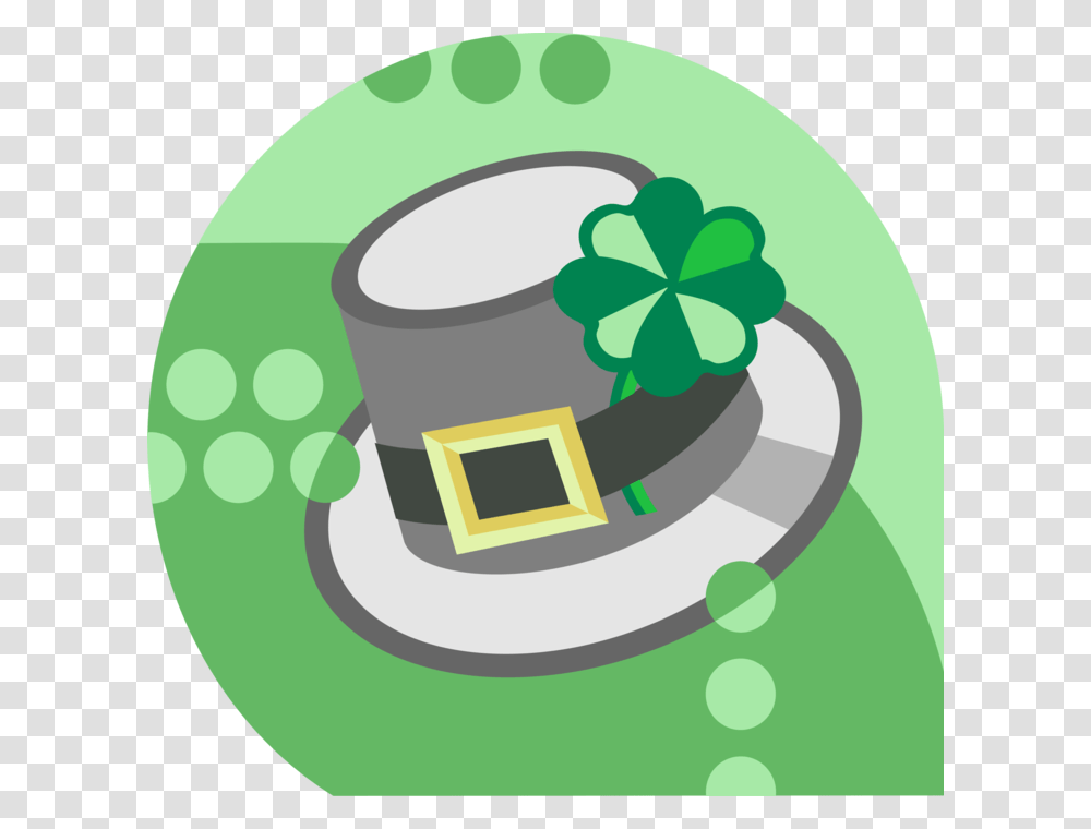 Vector Illustration Of St Patrick's Day Leprechaun Emblem, Label Transparent Png