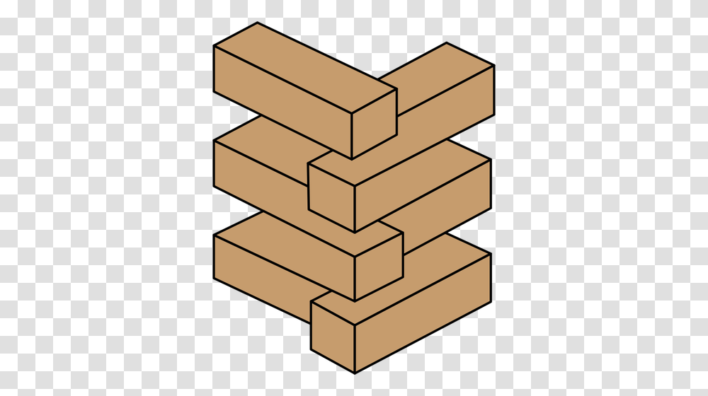 Vector Illustration Of Stacked Bricks, Wood, Lumber, Plywood Transparent Png